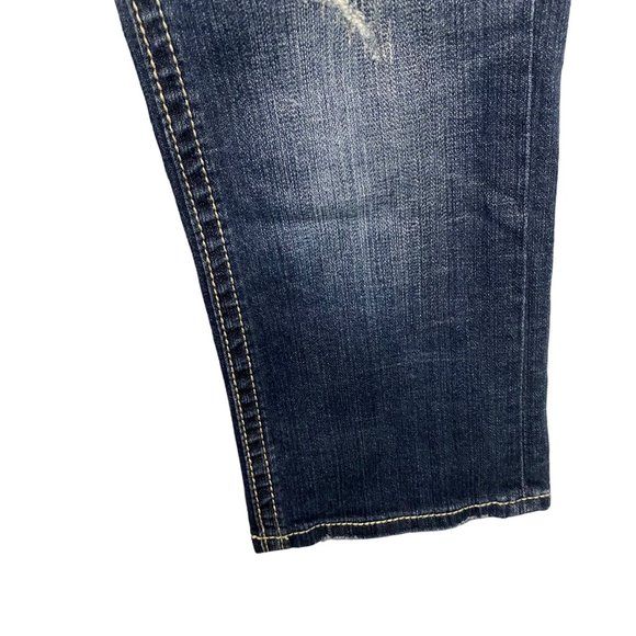 MEK Jeans Women’s Veracruz Capri‎ Size 26 Denim Embellished Pockets - Picture 7 of 11